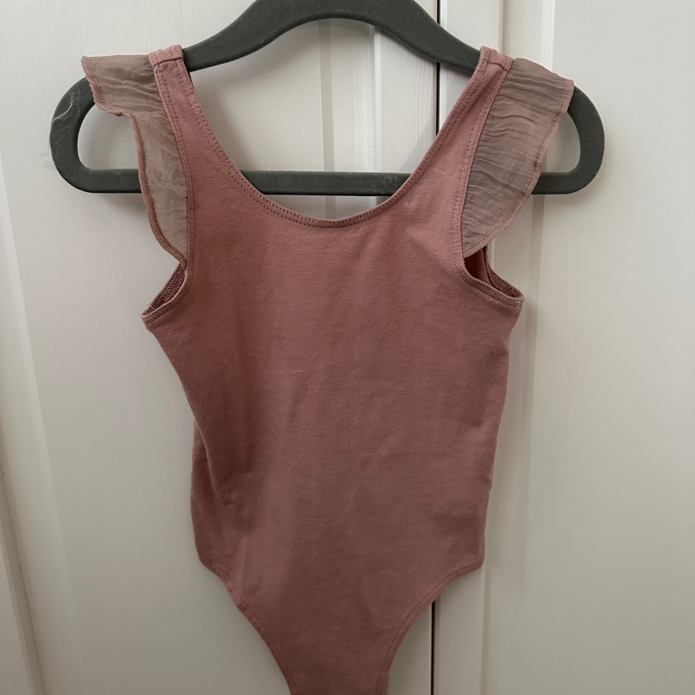 Girls' Dusty Rose Ruffle Strap Formal Dress - Picture 7 of 9